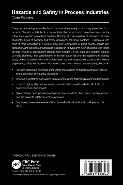 Produktbild: Hazards and Safety in Process Industries
