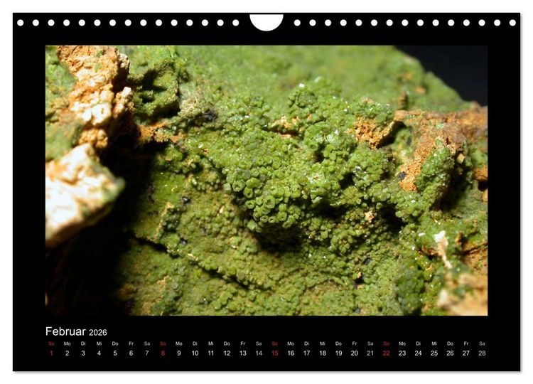 Produktbild: Mineralien aus dem Sauerland (Wandkalender 2026 DIN A4 quer), CALVENDO Monatskalender