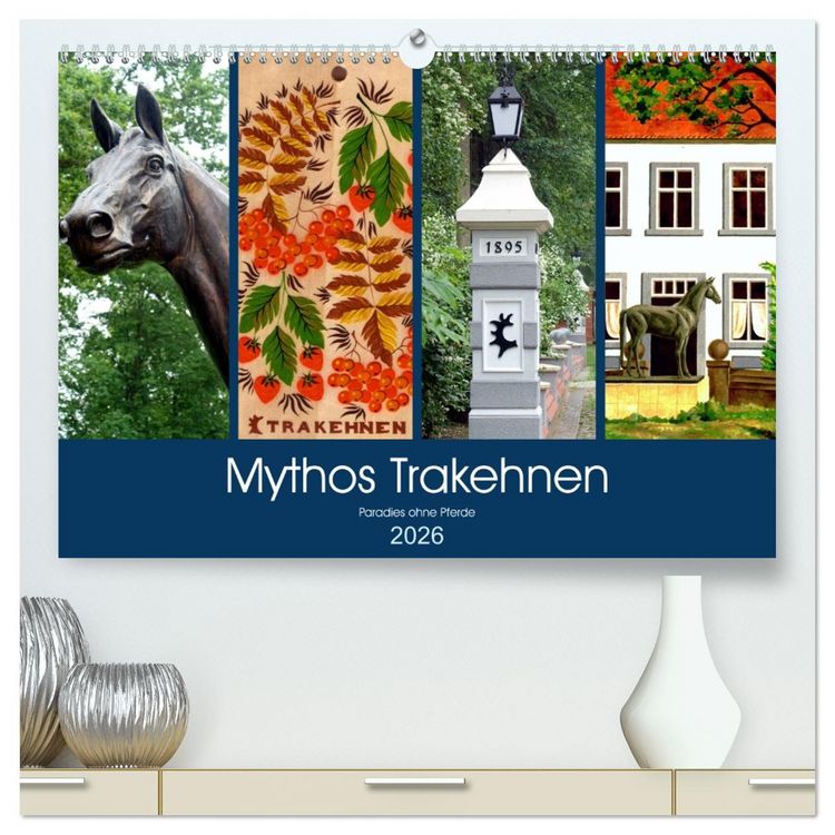 Produktbild: Mythos Trakehnen - Paradies ohne Pferde (hochwertiger Premium Wandkalender 2026 DIN A2 quer), Kunstdruck in Hochglanz