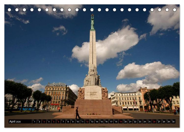 Produktbild: Riga + Jurmala (Tischkalender 2026 DIN A5 quer), CALVENDO Monatskalender