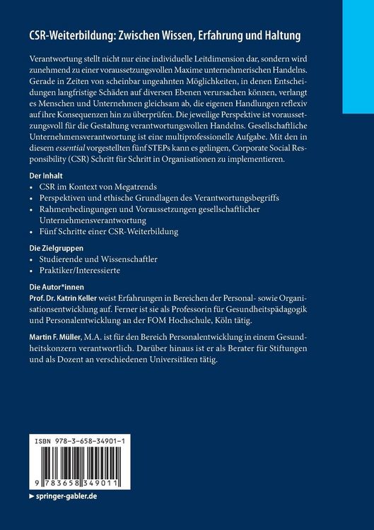 Produktbild: CSR-Weiterbildung: Zwischen Wissen, Erfahrung und Haltung
