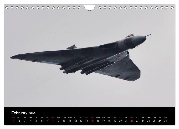 Produktbild: Military Aircraft (Wall Calendar 2026 DIN A4 landscape), CALVENDO 12 Month Wall Calendar