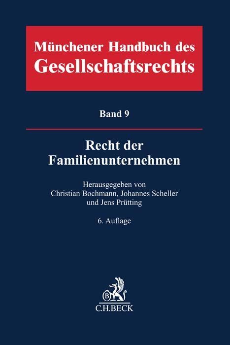 Produktbild: M&uuml;nchener Handbuch des Gesellschaftsrechts Bd 9: Recht der Familienunternehmen