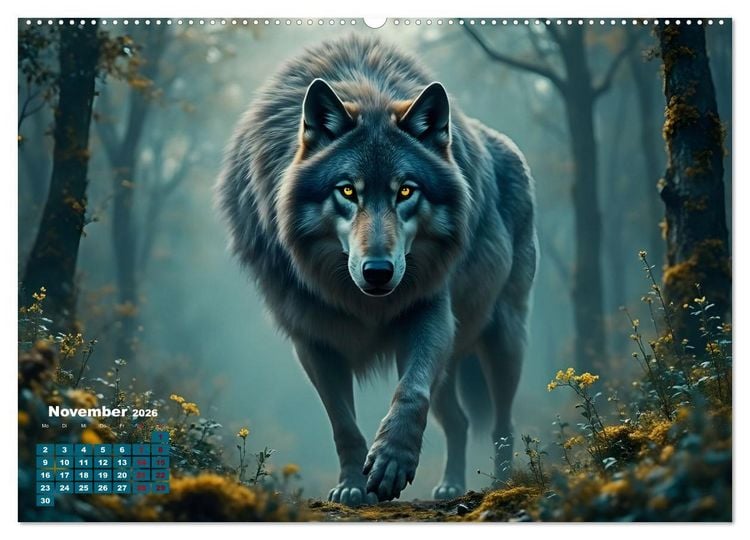 Produktbild: Wildlife im Fokus - Begegnungen auf Augenh&ouml;he (Wandkalender 2026 DIN A2 quer), CALVENDO Monatskalender