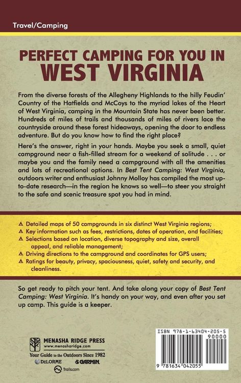 Produktbild: Best Tent Camping: West Virginia