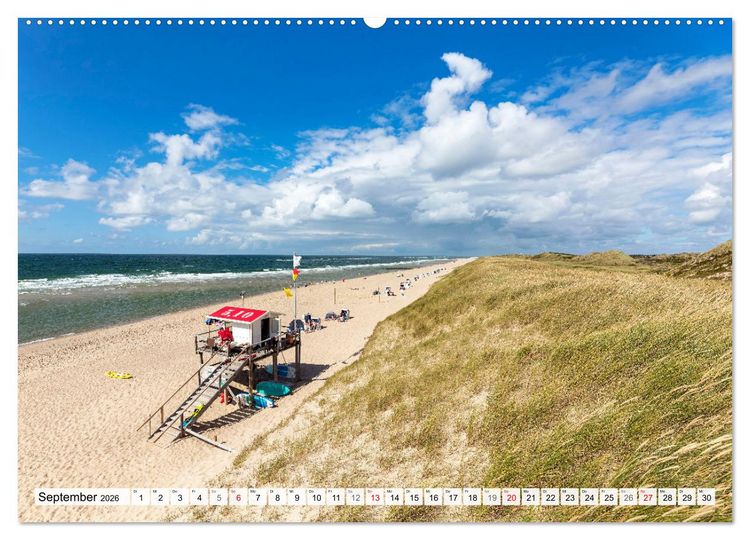 Produktbild: INSELLIEBE SYLT Zauberhafte Momente (hochwertiger Premium Wandkalender 2026 DIN A2 quer), Kunstdruck in Hochglanz