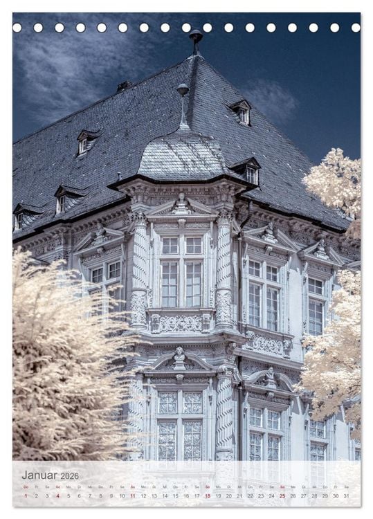 Produktbild: MAINZ IN INFRAROT (Tischkalender 2026 DIN A5 hoch), CALVENDO Monatskalender
