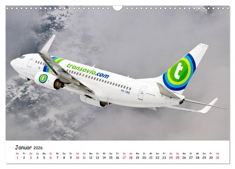 Produktbild: Flugzeuge in beeindruckender Kulisse (Wandkalender 2026 DIN A3 quer), CALVENDO Monatskalender