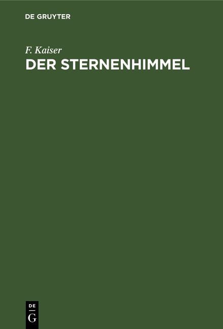 Produktbild: Der Sternenhimmel