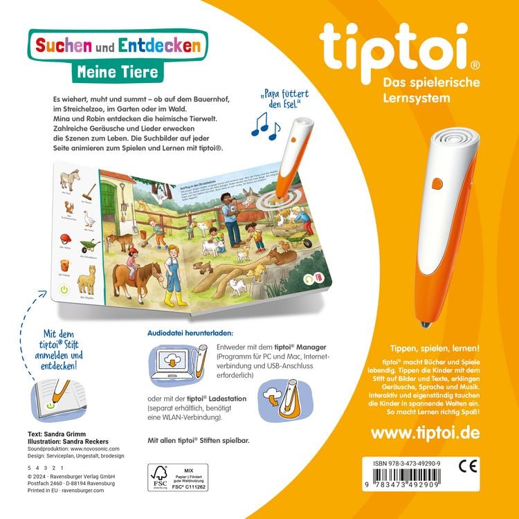 Produktbild: Tiptoi® Suchen und Entdecken - Meine Tiere