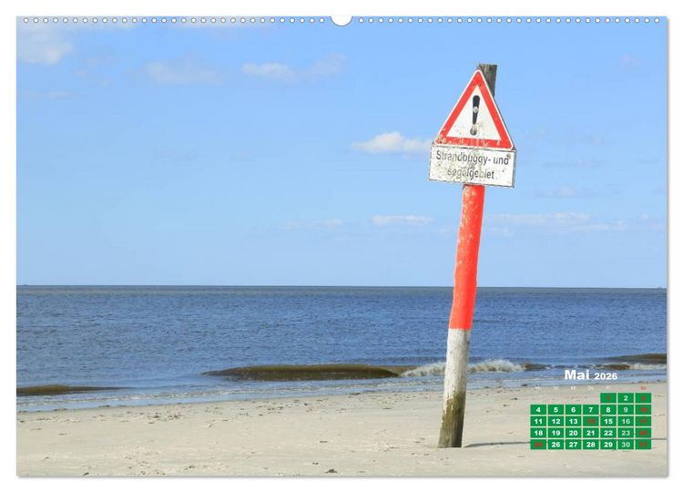 Produktbild: St. Peter-Ording (Wandkalender 2026 DIN A2 quer), CALVENDO Monatskalender