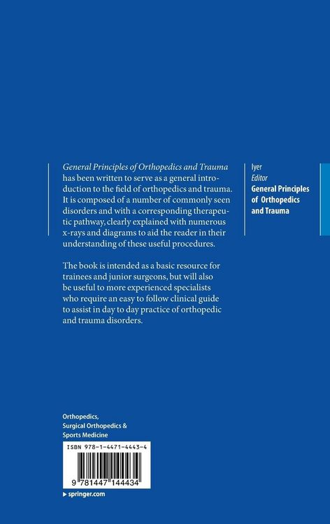Produktbild: General Principles of Orthopedics and Trauma