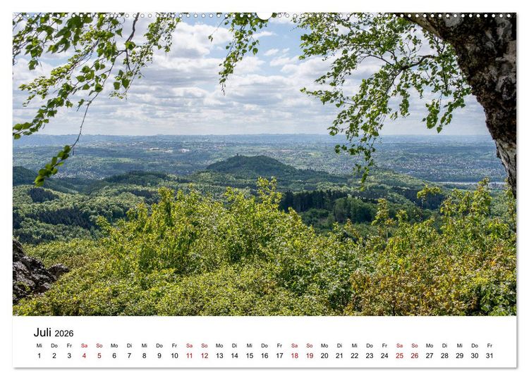 Produktbild: H&ouml;hepunkte des Siebengebirges (Wandkalender 2026 DIN A2 quer), CALVENDO Monatskalender