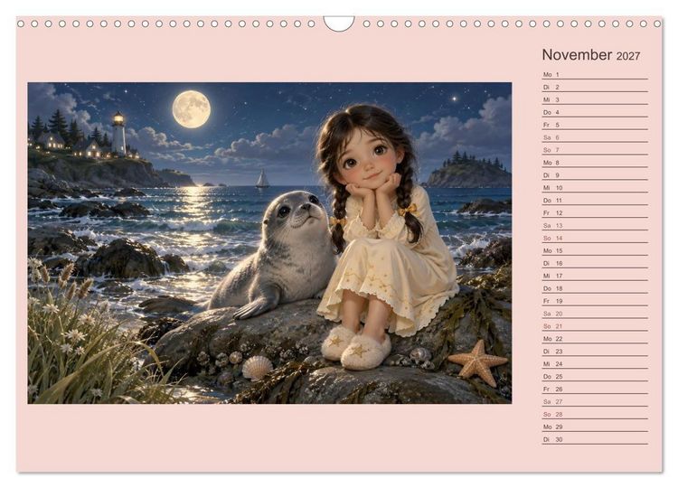Produktbild: Mila und die Nacht der Fabelwesen (Wandkalender 2027 DIN A3 quer), CALVENDO Monatskalender