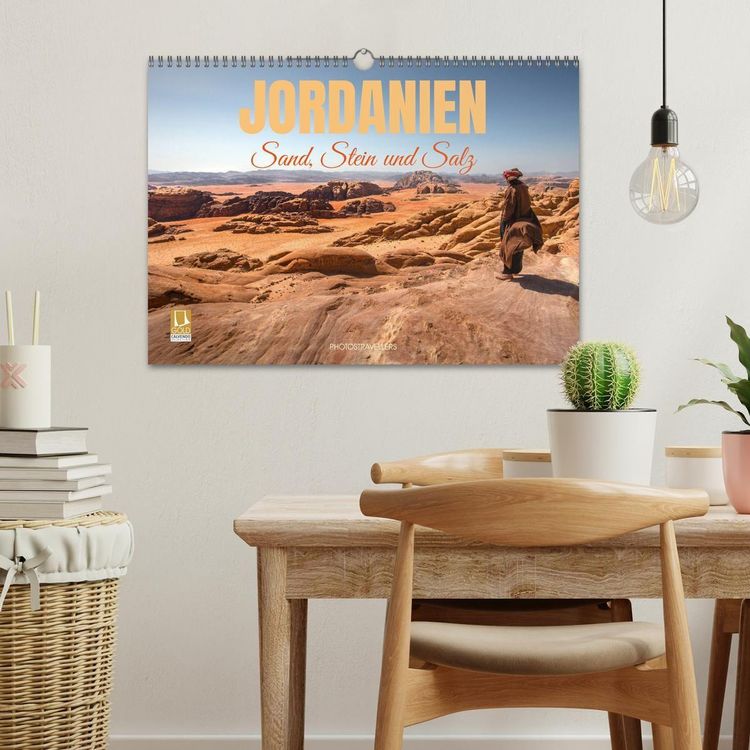 Produktbild: Jordanien Sand, Stein und Salz (Wandkalender 2027 DIN A3 quer), CALVENDO Monatskalender