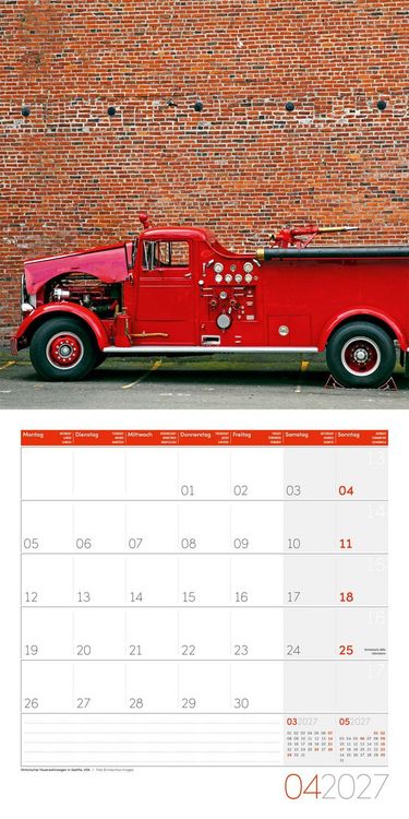 Produktbild: Feuerwehr Kalender 2027 - 30x30 - Art12