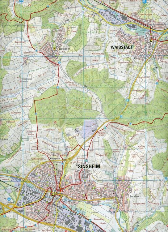 Produktbild: W211 Wanderkarte 1:25 000 Sinsheim