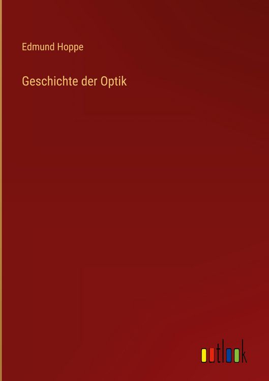 Produktbild: Geschichte der Optik
