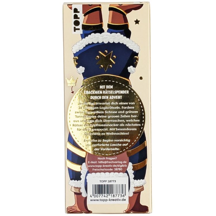 Produktbild: Der neue Kopfnussknacker &ndash; R&auml;tsel-Adventskalender (blaue Edition &ndash; 2026)