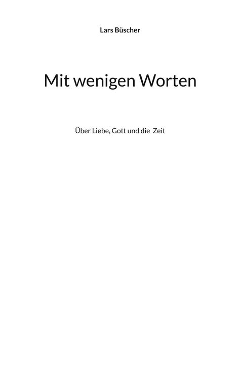Produktbild: Mit wenigen Worten