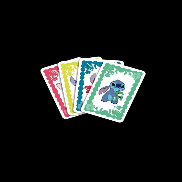 Produktbild: Color Addict Kids - Disney Stitch - Kartenspiele f&uuml;r Kinder (Mau Mau, Quartett, Memo & Schnipp Schnapp)