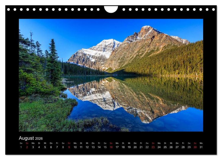 Produktbild: KANADA - Rocky Mountains (Wandkalender 2026 DIN A4 quer), CALVENDO Monatskalender