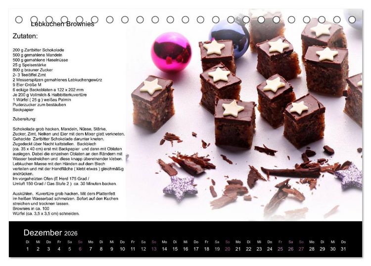 Produktbild: Lieblingsst&uuml;cke (Tischkalender 2026 DIN A5 quer), CALVENDO Monatskalender
