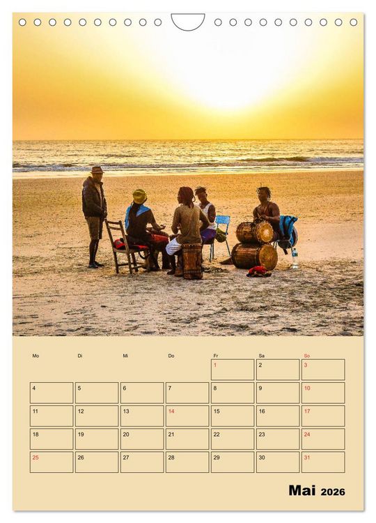 Produktbild: Lebendiges Westafrika - Mauretanien, Senegal, Guinea, Bissau (Wandkalender 2026 DIN A4 hoch), CALVENDO Monatskalender