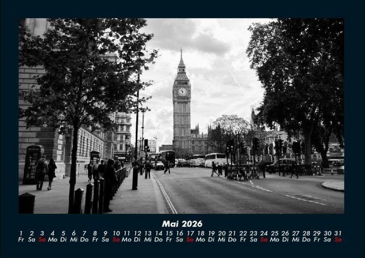 Produktbild: London 2026 Fotokalender DIN A4