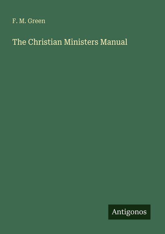 Produktbild: The Christian Ministers Manual