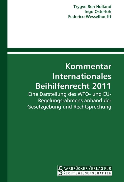 Produktbild: Kommentar Internationales Beihilfenrecht 2011