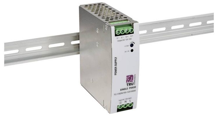 Produktbild: TRU COMPONENTS TC-13807984 Hutschienen-Netzteil (DIN-Rail) 12 V/DC 10 A 120 W Anzahl Ausg&auml;nge:1 x Inhalt 1 St.
