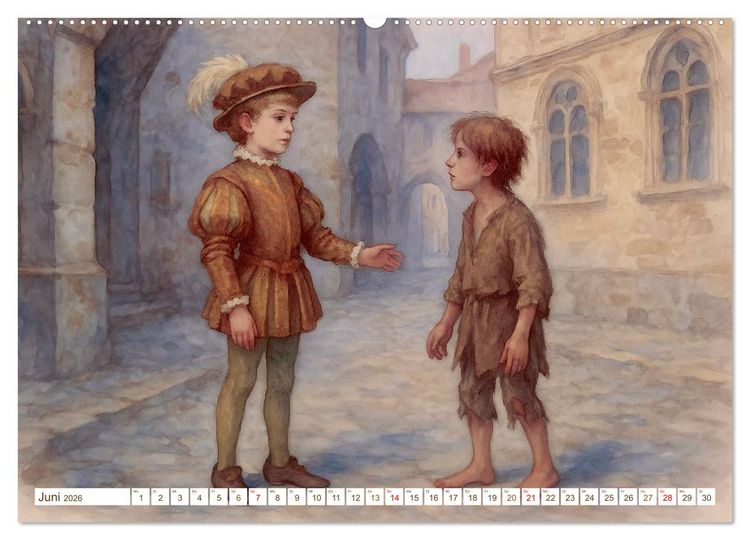 Produktbild: Mark Twain (hochwertiger Premium Wandkalender 2026 DIN A2 quer), Kunstdruck in Hochglanz