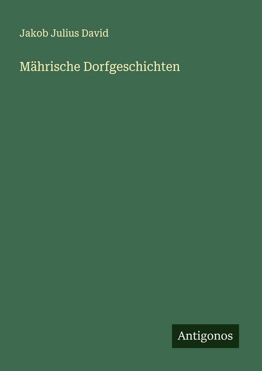 Produktbild: M&auml;hrische Dorfgeschichten