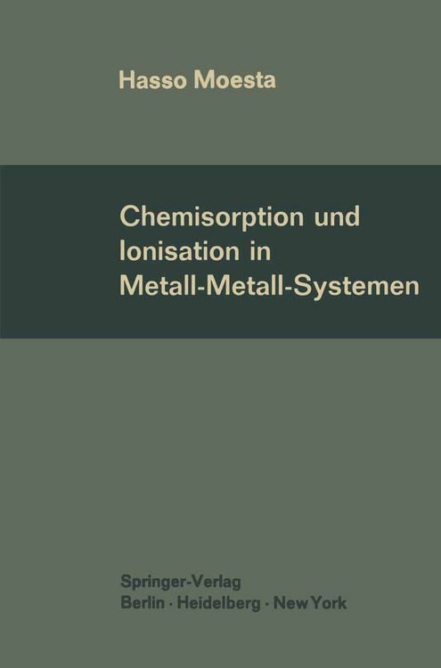 Produktbild: Chemisorption und Ionisation in Metall-Metall-Systemen