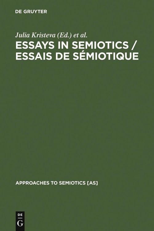 Produktbild: Essays in Semiotics /Essais de s&eacute;miotique