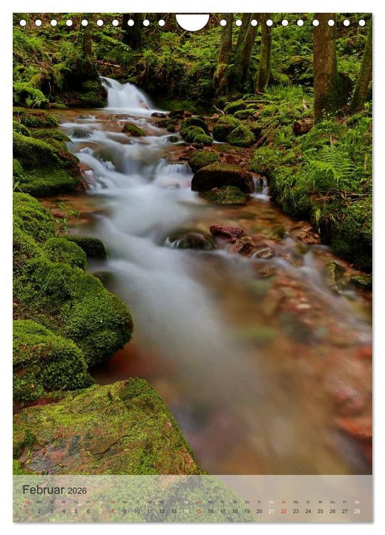 Produktbild: Alles im Fluss - Schwarzwaldwasser (Wandkalender 2026 DIN A4 hoch), CALVENDO Monatskalender