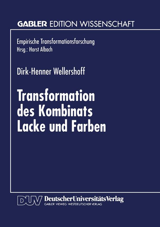 Produktbild: Transformation des Kombinats Lacke und Farben