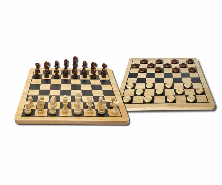 Produktbild: Deluxe Holz - Schach & Dame