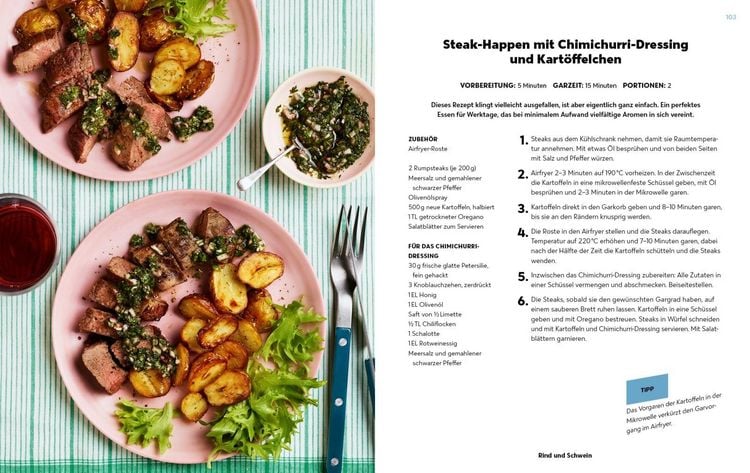 Produktbild: Das geniale Airfryer-Kochbuch &ndash; 15-Minuten-Gerichte