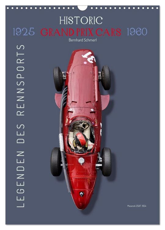 Produktbild: Legenden des Rennsports, Historic Grand Prix Cars 1925-1960 (Wandkalender 2026 DIN A3 hoch), CALVENDO Monatskalender