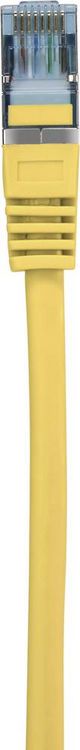 Produktbild: Renkforce RF-5088652 RJ45 Patchkabel CAT 6a S/FTP 5.00 m Gelb mit Rastnasenschutz, Flammwidrig 1 St.