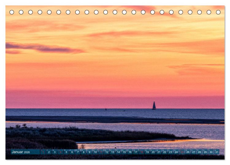 Produktbild: Dar&szlig;-Zingst Naturimpressionen (Tischkalender 2026 DIN A5 quer), CALVENDO Monatskalender