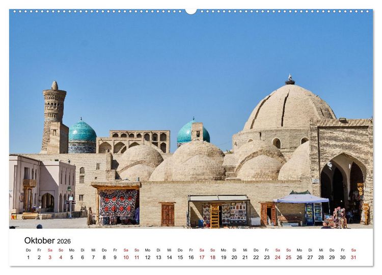 Produktbild: Zentralasien - Entlang der alten Seidenstra&szlig;e (hochwertiger Premium Wandkalender 2026 DIN A2 quer), Kunstdruck in Hochglanz