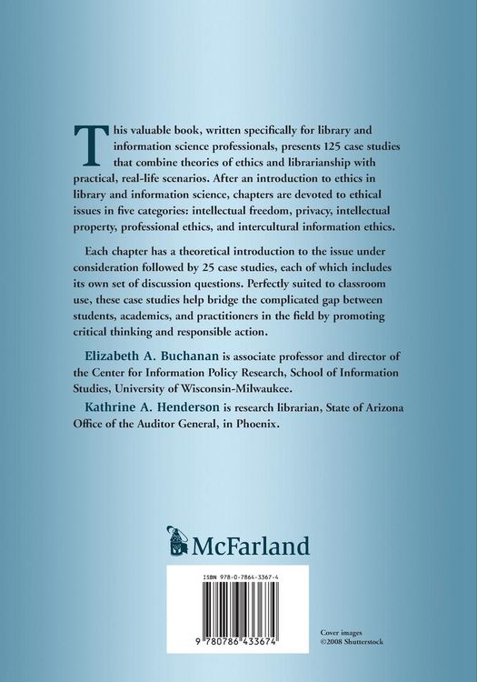 Produktbild: Case Studies in Library and Information Science Ethics