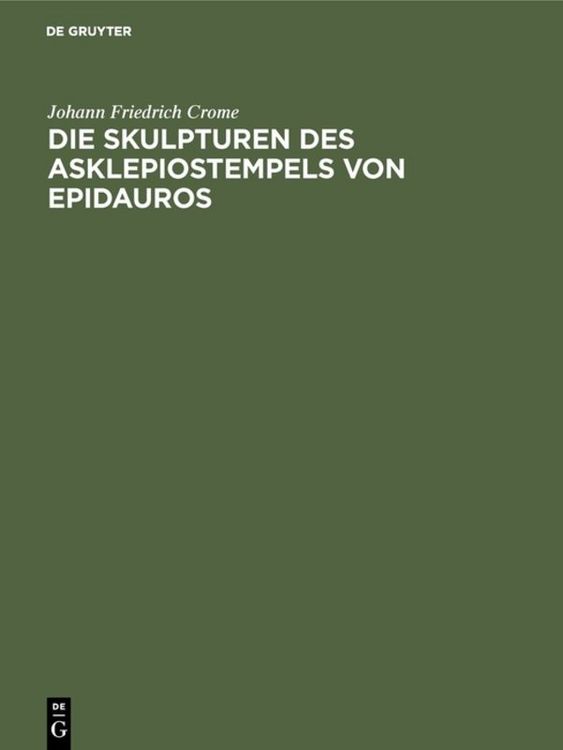 Produktbild: Die Skulpturen des Asklepiostempels von Epidauros