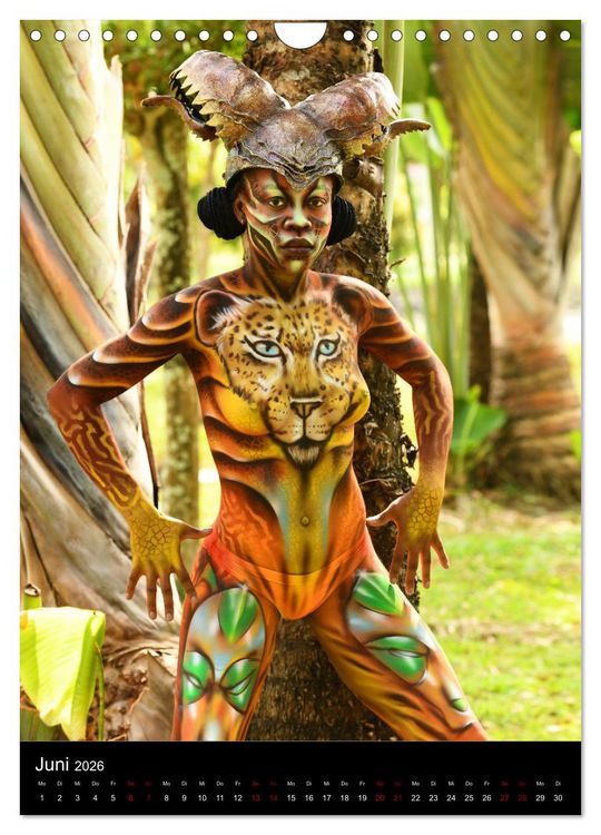 Produktbild: Equatorial Guinea Bodypainting Festival "Origins" (Wandkalender 2026 DIN A4 hoch), CALVENDO Monatskalender