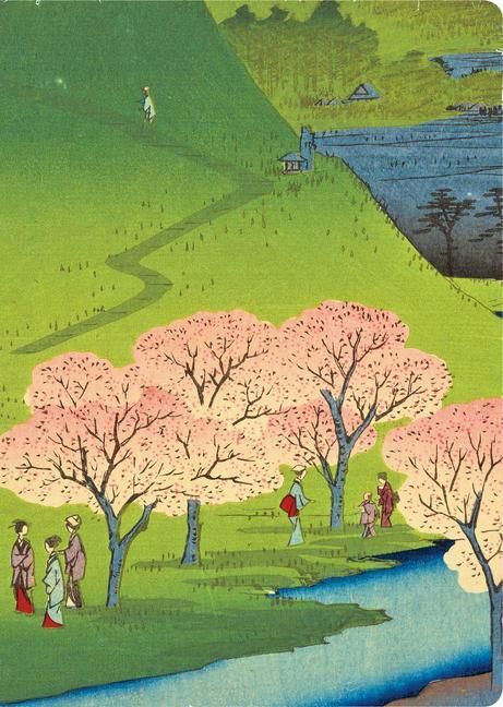 Produktbild: Hiroshige Cherry Blossoms Lined Hardcover Journal