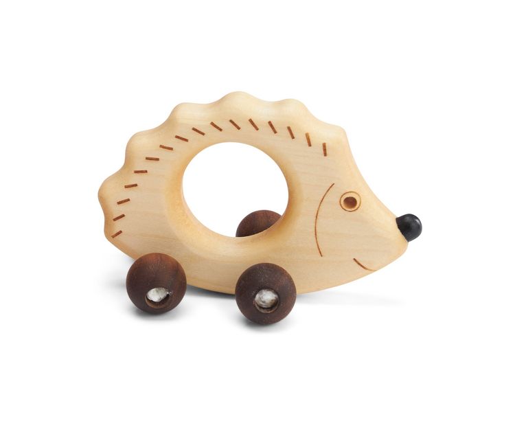 Produktbild: Pfingstweid - Greifling Igel Andi aus Ahorn mit Nussbaum Kugeln, Holz