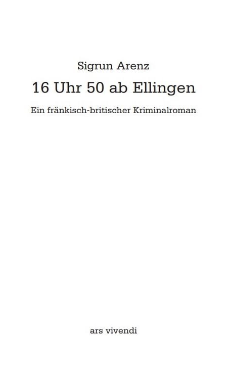Produktbild: 16 Uhr 50 ab Ellingen